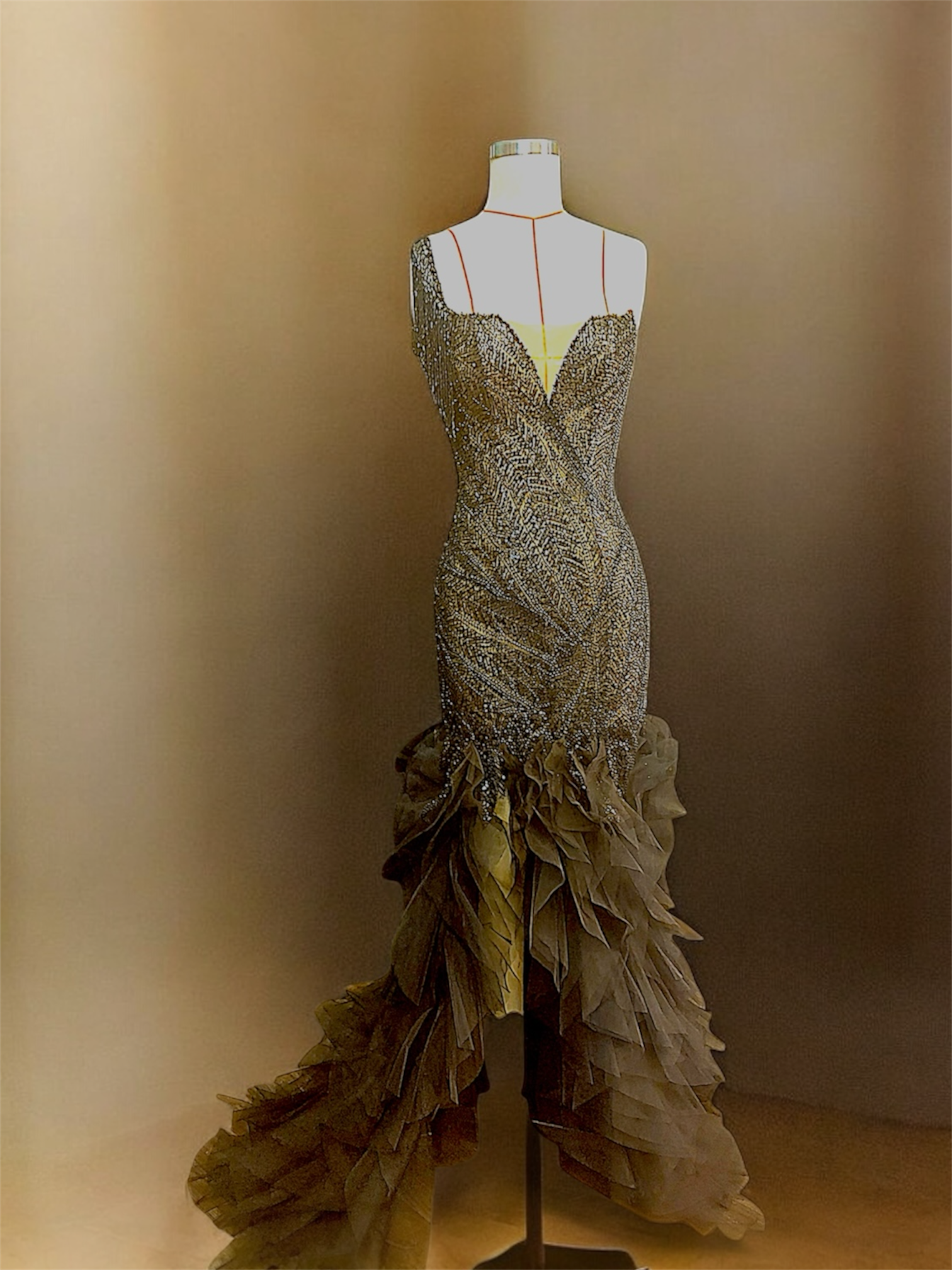 Custom made gown for a Client